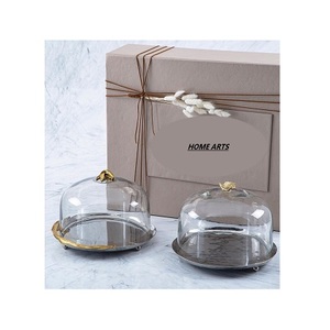 Plato para Servir Alimentos de la Más Alta Calidad, Diseño Más Reciente, Plato para Servir de Metal con Tapa de Vidrio, Directamente del Fabricante en India - Product Image 4