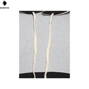 Custom Men's Vintage Washed Fleece French Terry Heavyweight Zipper <b>Jacket</b> Double Zip up Hood Crystal <b>Rhinestones</b> Solid Pattern - Product Image 5