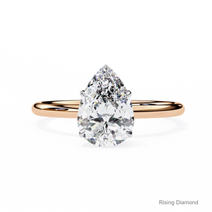 Premium 1,8 Ct Pear Cut Lab Grown CVD Diamond Solitaire Anillo de compromiso Regalo de aniversario para ella - Product Image 1