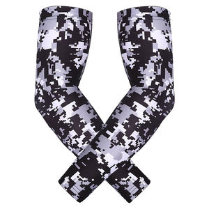 Conjuntos de mangas de brazo deportivo de compresión personalizados con protección UV de secado rápido y antibacteriano para ciclismo - Product Image 3