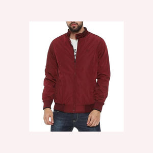 แจ็กเก็ตผ้าฝ้ายโพลีเอสเตอร์พรีเมี่ยมสำหรับผู้ชาย, แจ็กเก็ตผ้าฝ้ายโพลีเอสเตอร์กันหนาวระบายอากาศได้ดีสวมใส่สบายน้ำหนักเบา - Product Image 5