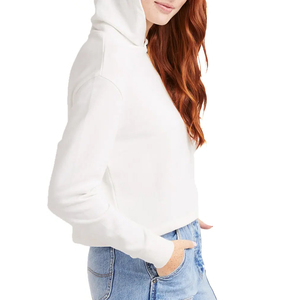 เสื้อครอปมีฮู้ดแขนยาวสำหรับผู้หญิง, เสื้อครอปแบบเรียบง่ายแนวสตรีทแวร์เสื้อครอปแขนยาวสไตล์สปอร์ตเสื้อ2026 - Product Image 5