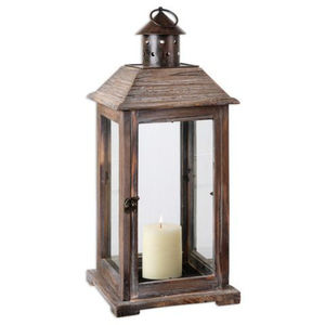 Stylish Home Decorative Wooden Hanging Lantern Exclusive Quality Wood With <b>Bronze</b> Metal Lantern Christmas Decor <b>Candle</b> <b>Holder</b> - Product Image 1
