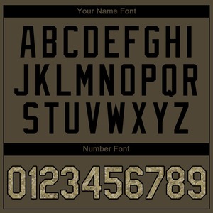 Auténtica camiseta de béisbol Salute to Service Custom Olive Camo-Ropa deportiva negra con técnicas impresas - Product Image 4