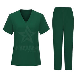 Conjunto de Uniforme Médico Cómodo para Hospital, con Tela de Sarga Resistente, Conjunto de Uniforme Médico para Enfermeras con Manga Corta, Top de Uniforme Médico para Mujer - Product Image 2