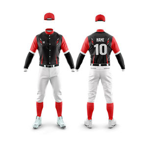 Uniforme de baseball d'hiver personnalisé, tissu de maillot d'entraînement d'équipe, design personnalisé, vêtements personnalisables pour hommes et femmes - Product Image 3