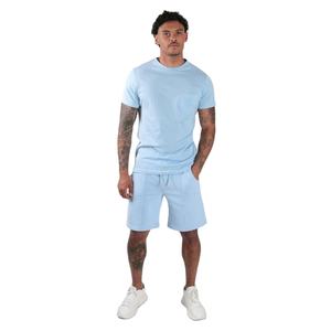 Conjuntos de camisas con logotipo personalizado, ropa de entrenamiento de 2 piezas de verano para hombre, chándal, camiseta para hombre y conjunto corto con cremallera, conjuntos de fitness para gimnasio - Product Image 2