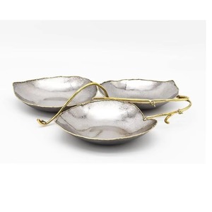 Trois bols élégants en forme de feuille magnifiquement fabriqués par un grossiste indien et un fournisseur de fabricant - Product Image 2