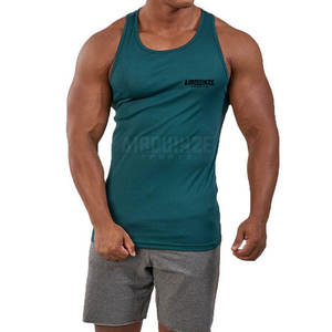 Pakistan Manufacturer Your Own Logo Design Sleeveless Fitness Wear Workout <b>Men</b> Gym <b>Singlets</b> At Cheapest Prices - Product Image 1