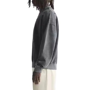 Nouvelle Mode Boxy Fit Vintage Pull Sweatshirts 400Gsm French Terry Crewneck Distressed Sweatshirt Acid Wash streetwear unisexe - Product Image 6