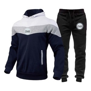 Mens Tracksuit Set Jogging Bottom Pullover Fleece <b>Hoodie</b> Grey Tops Sweat Suits Track suit - Product Image 2