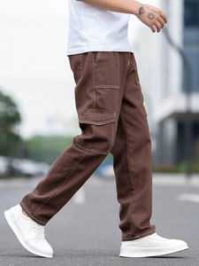 Pantalones Vaqueros de Mezclilla de Primera Calidad para Hombre, Venta al Por Mayor OEM, Precio Económico, Pantalones Vaqueros con Bolsillos Cargo, Lavables, Estilo Urbano - Product Image 4