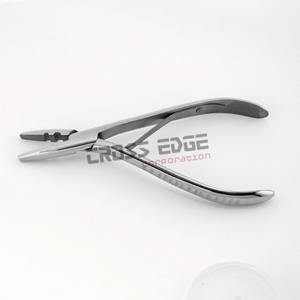 Pince d'extension de cheveux de couleur argentée avec pince de fermeture à ouverture de perle à 2 trous Outil d'extension de cheveux pour les extensions I-tip et K-tip - Product Image 5