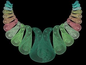 Collares de cobre con diseño de rosa para mujer, joyería encantadora chapada en oro, cadena clásica de caja de la India, boda de Turquía - Product Image 4