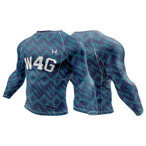 Camiseta Deportiva de Compresión sin Costuras para Hombre, Impresión Personalizada, 100% Poliéster Elástico, Antibacteriana, Logotipo Frontal Personalizado, Top Informal - Product Image 3