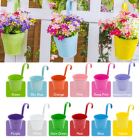 One99 Pot tanaman Mini, Pot bunga logam warna permen, besi sukulen, kait taman, desain kait Pot bunga logam, Mini kreatif