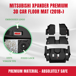 แผ่นรองกันซึมสำหรับรถยนต์มิตซูบิชิแซนเดอร์3D เสื่อปูพื้นรถยนต์4ชิ้นกันลื่นบำรุงรักษาง่าย - Product Image 3