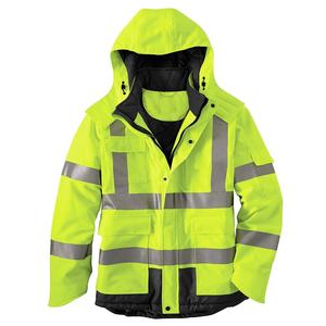 Chaqueta de Seguridad Reflectante de Alta Visibilidad con Logotipo Personalizado, Nueva Llegada, en Oferta, Chaqueta de Seguridad Impermeable de Alta Visibilidad para Exteriores - Product Image 1