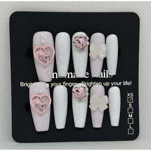 Unghie artificiali Winter Romance XS (XSmall) con tema romantico invernale - Product Image 1