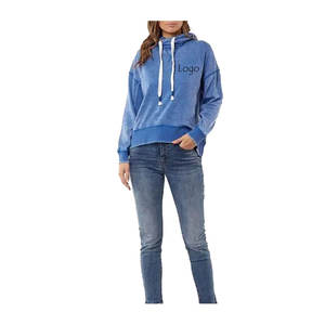 Sudadera con Capucha Personalizada para Mujer, Antiarrugas, Transpirable, Tejida, Bordada, Estampada, de Secado Rápido, con Logotipo Frontal, Sostenible - Product Image 2