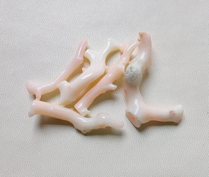Palo de coral japonés genuino, 5 piezas, palo pulido de coral blanco, piedra preciosa suelta de coral japonés - Product Image 2