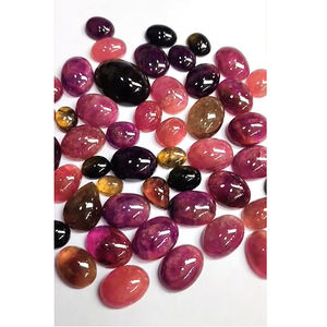 51 ชิ้นธรรมชาติทัวร์มาลีน 12 มม.ถึง 20 มม.รูปไข่ Pear Cabochon 363 กะรัต Lot Iroc ขายทัวร์มาลีนหลวมอัญมณี Cab - Product Image 2