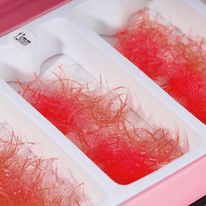 Abanicos sueltos de pestañas 5D 0,07 C CC D rizos pestañas de color ventiladores de volumen ruso Pestañas gratis Muestras Embalaje Abanico de pestañas único - Product Image 3