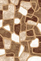 Moderner Plüsch-Polyester Fleckresistenter Hochflor-Teppich mit Polypropylen-Rückseite für Gewerbliche und Wohnbereiche, Teppich-Set Puzzle