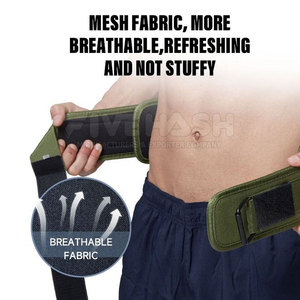 High Quality Neoprene Gym <b>Belts</b> Custom Logo Power Lifting <b>Exercise</b> Training Waist Trimmer Adjustable Neoprene <b>Belts</b> - Product Image 3