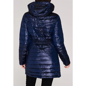 Chaqueta Bomber con capucha para mujer de alta calidad 2025, forro de algodón de manga larga, detalle de piel de oveja, ropa informal de secado rápido personalizada - Product Image 5