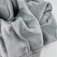 Vente en gros de sweats à capuche zippés doublés satin, marque privée, unisexe, en molleton velours épais gris, avec capuche en soie personnalisée, fabricant