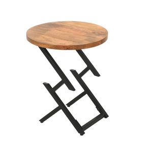 Table basse industrielle et vintage en métal et bois de manguier massif pour salon Table basse en bois de haute qualité - Product Image 4