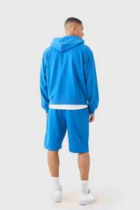 Conjunto de Sudadera con Capucha y Pantalones Cortos Extra Grandes de Alta Calidad OEM, Estilo Urbano, Felpa Francesa Transpirable, 2 Piezas, Chándal con Logotipo Personalizado para Hombre - Product Image 6