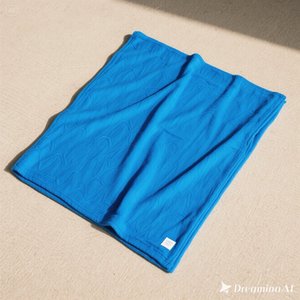 Manta de lana suave de noche estrellada de lujo Cozy Plain Blue Single Size - Product Image 6