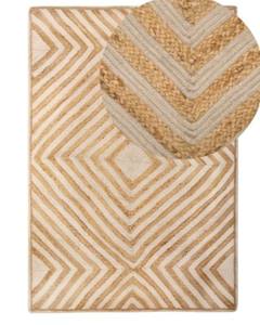 Tapis en jute et coton naturel tissé à la main, écologique, réversible, pour salon, chambre à coucher, hôtel, décoration intérieure - Product Image 3