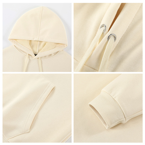 Sudaderas con capucha de algodón gráfico liso de gran tamaño para hombre, estilo informal básico con capucha, temporada larga de otoño - Product Image 3