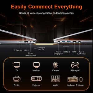 Ordinateur portable professionnel neuf 14 pouces à bas prix, AMD Ryzen 9, 8 Go de RAM, 128 Go SSD+HDD, Windows 10 Pro, ordinateur portable de jeu Intel, anglais, 144 Hz, RGB - Product Image 6