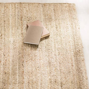 Tapis de carex tissé naturel rectangle avec de beaux motifs, paillasson antidérapant, utilisé dans la cuisine, le salon, le couloir, la chambre - Product Image 6