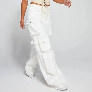 Pantalones Vaqueros de Moda para Mujer, con Múltiples Bolsillos, Transpirables, Nuevo Modelo, Multicolores, Estilo Cargo, Holgados, Cintura Media, Venta al por Mayor - Product Image 6