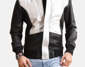 2025 New Men's High Quality Custom Fashion Designs <b>Long</b> Sleeves Outerwear Street Style Causal Breathable <b>Leather</b> <b>Jacket</b> - Product Image 1