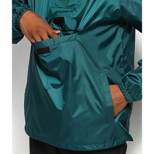 Veste coupe-vent streetwear Logo personnalisé Léger Imperméable Col montant Veste coupe-vent décontractée en polyester pour homme - Product Image 5