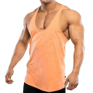 Camiseta sin mangas para culturismo OEM para hombre, transpirable, de punto, 100% algodón, de secado rápido, ropa deportiva para correr, entrenamiento y actividades físicas. - Product Image 2