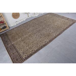 Classique Vintage turc Patchwork Design traditionnel marron Beige laine tapis 5.6X9.8 pieds rectangulaire Latex chevet tapis ensemble - Product Image 4