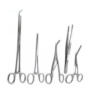 Ensemble de pinces chirurgicales de 5 pièces, qualité supérieure, acier inoxydable, Voase Debakey Hulka Trousseau, instrument manuel, source d'alimentation - Product Image 5