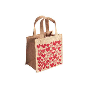 Bolsa de yute laminada hecha a mano, bolsa de diseño de yute de moda Premium ecológica para la sostenibilidad - Product Image 1