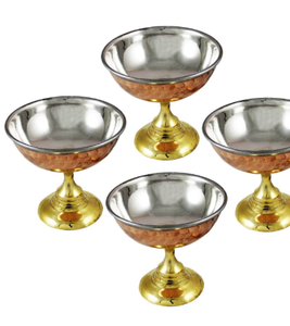 Cuenco de helado de cobre antiguo, el último cuenco de cobre, cuenco de yogur para helado, postre creativo de crema de alta comida - Product Image 2