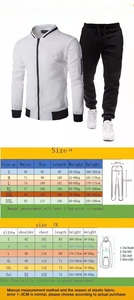 Ensemble de survêtements décontractés pour hommes, vêtements de sport légers et confortables, combinaison de jogging pour l'entraînement en salle de sport, la course et les activités de plein air - Product Image 4