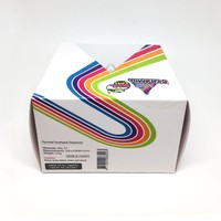 Distributeur de cure-dents en plastique blanc pur, design pyramidal classique, capacité 150-200 pièces, certifié CE, promotions