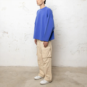 Usine personnalisée OEM T-shirts à manches longues pour hommes col rond streetwear acide délavé vintage T-shirt à manches longues pour hommes surdimensionné personnalisé - Product Image 4