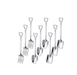 Bar en acier inoxydable Dessert crème glacée unique pelle cuillère en métal ensemble pour les restaurants utiliser - Product Image 1